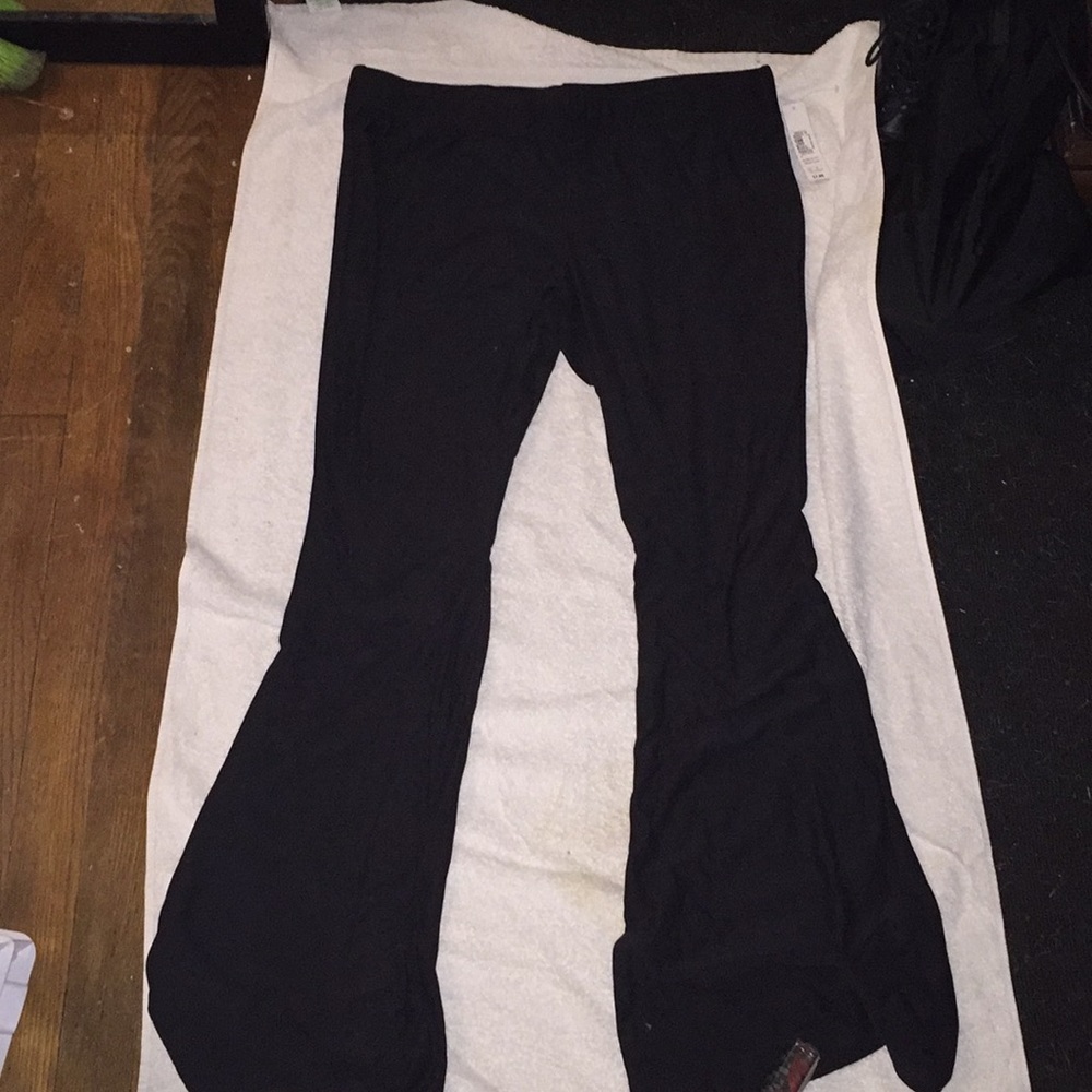 Knit flare pants